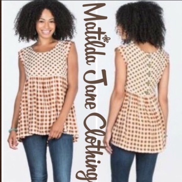Matilda Jane Tops - Matilda Jane Feeling Collegiate Top XL EUC